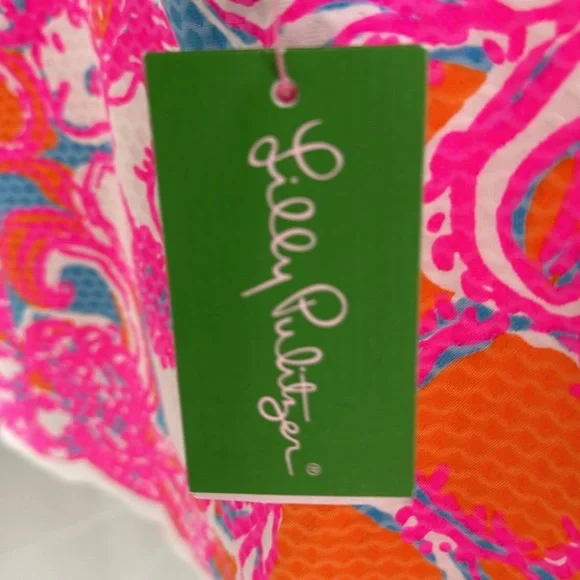 Lilly Pulitzer bright and happy colors SKORT  zipper back never worn w/tags - Picture 4 of 6